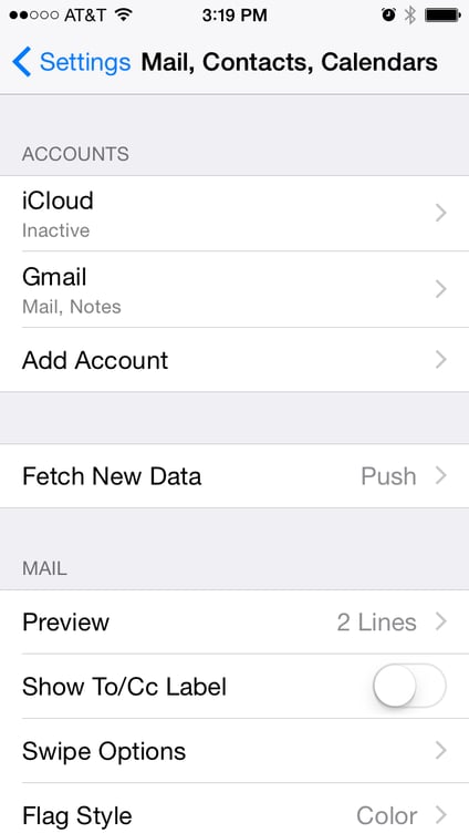 setup mdaemon email server account contacts on apple iphone or ios device using carddav