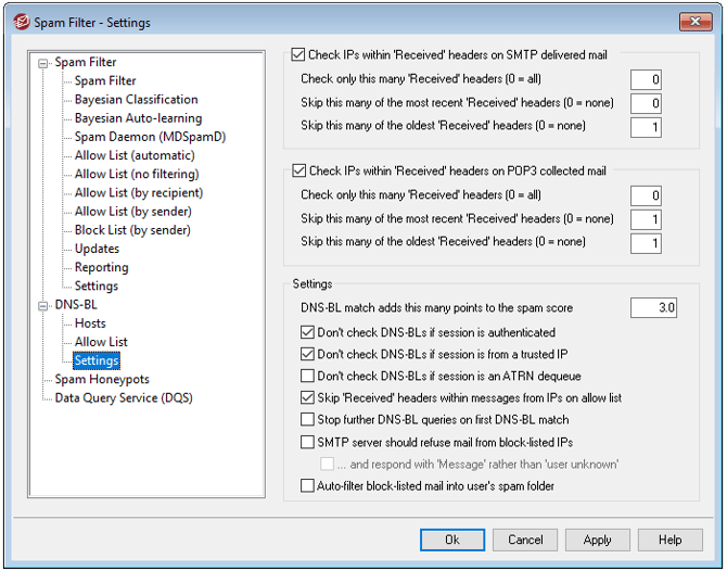 mdaemon-spam-filter-dnsbl-settings