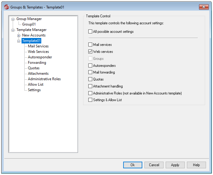 How to create and configure Groups and Templates in MDaemon