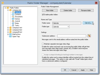 How do I create and edit user permissions for Public Folders?