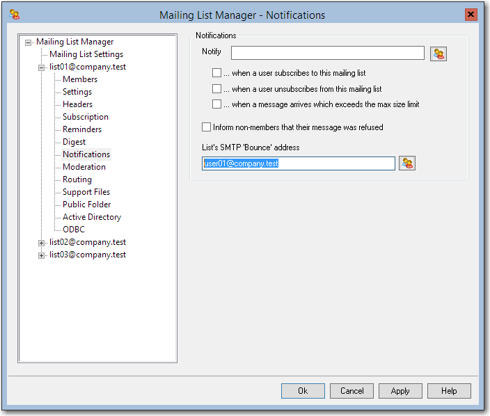 How to create a SMTP Bounce address for MDaemon Mailing Lists